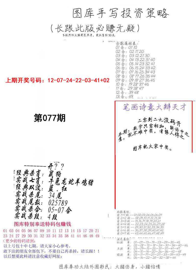 077期手写投资策略[图]